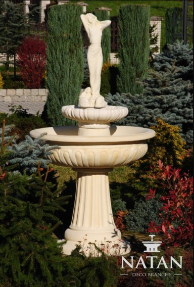 Zierbrunnen Springbrunnen 174cm Skulptur Brunnen Deko Garten Fontaine von JV Möbel