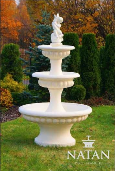 Zierbrunnen Springbrunnen 186cm Skulptur Brunnen Deko Garten Fontaine von JV Möbel