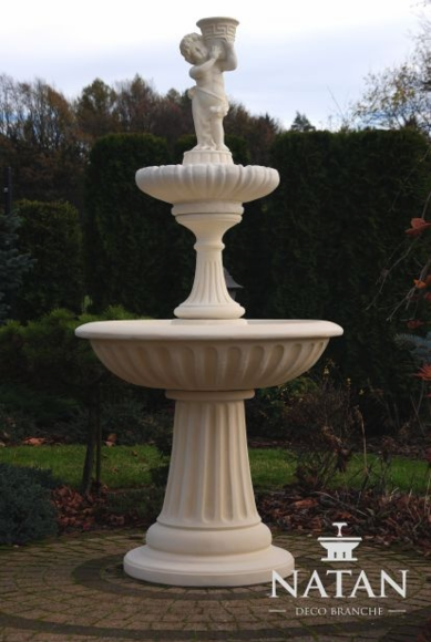 Zierbrunnen Springbrunnen Skulptur 187cm Brunnen Deko Garten Fontaine von JV Möbel