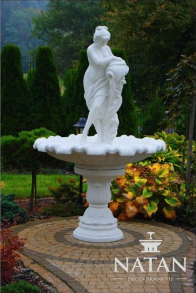 Zierbrunnen Springbrunnen Skulptur Brunnen Deko Garten Fontaine Teich Sofort von JV Möbel