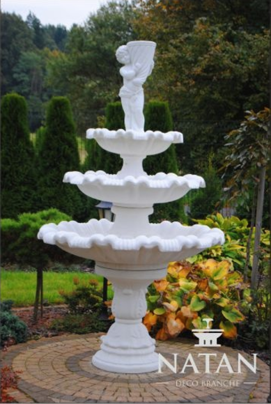 Zierbrunnen Springbrunnen Skulptur Brunnen Deko Garten Fontaine Teich von JV Möbel