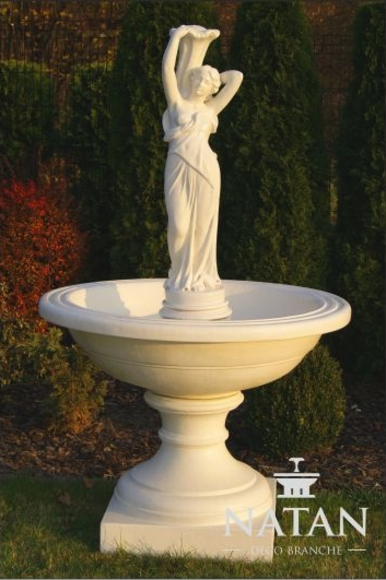 Zierbrunnen Springbrunnen Skulptur Brunnen Dekoration Garten Fontaine von JV Möbel