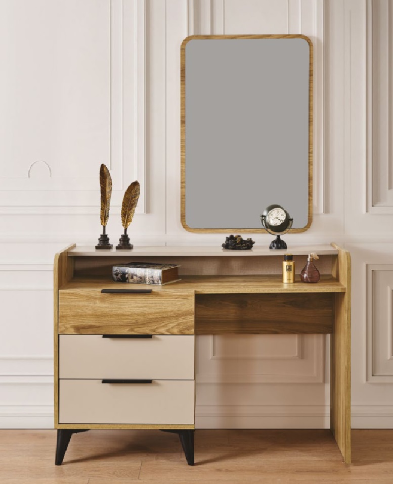 luxury Schminktisch beige Kommode Holz Modern neu im Schlafzimmer von JV Möbel