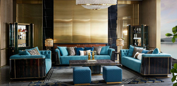 luxus wohnzimmer möbel samt sofa couch set couchtisch designer von JV Möbel