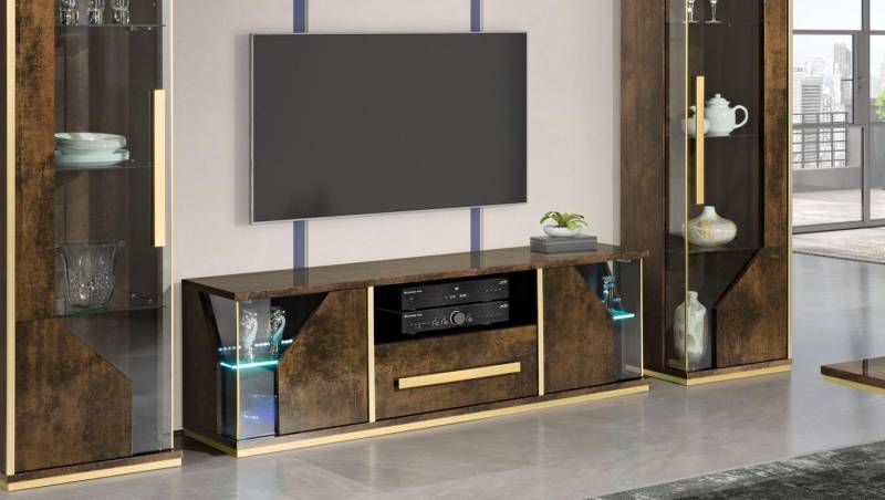 rtv Sideboard tv Lowboard Schrank Tisch Wohnzimmer Holz Design Luxus lowboards von JV Möbel