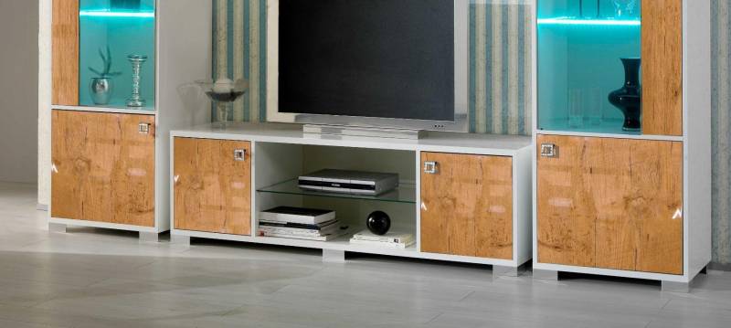rtv design sideboard fernseh hochglanz low kommode neu board wand luxus schrank von JV Möbel