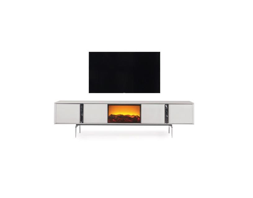 rtv sideboard mit Kamin tv fernseher ständer möbel luxus lowboard 240cm rtv sideboard mit Kamin tv fernseher ständer möbel luxus lowboard 240cm von JV Möbel