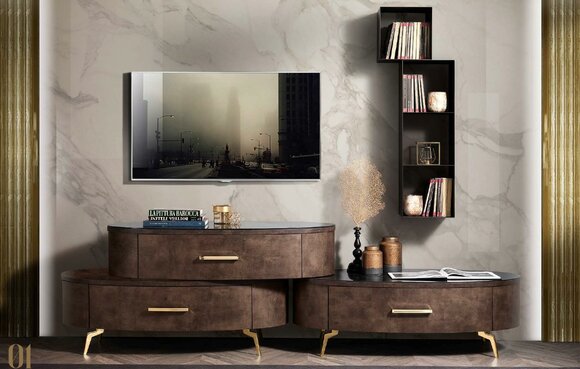 rtv tv Schrank Tisch Wohnzimmer Kommode Lowboard Sideboard Holz Modern Möbel von JV Möbel
