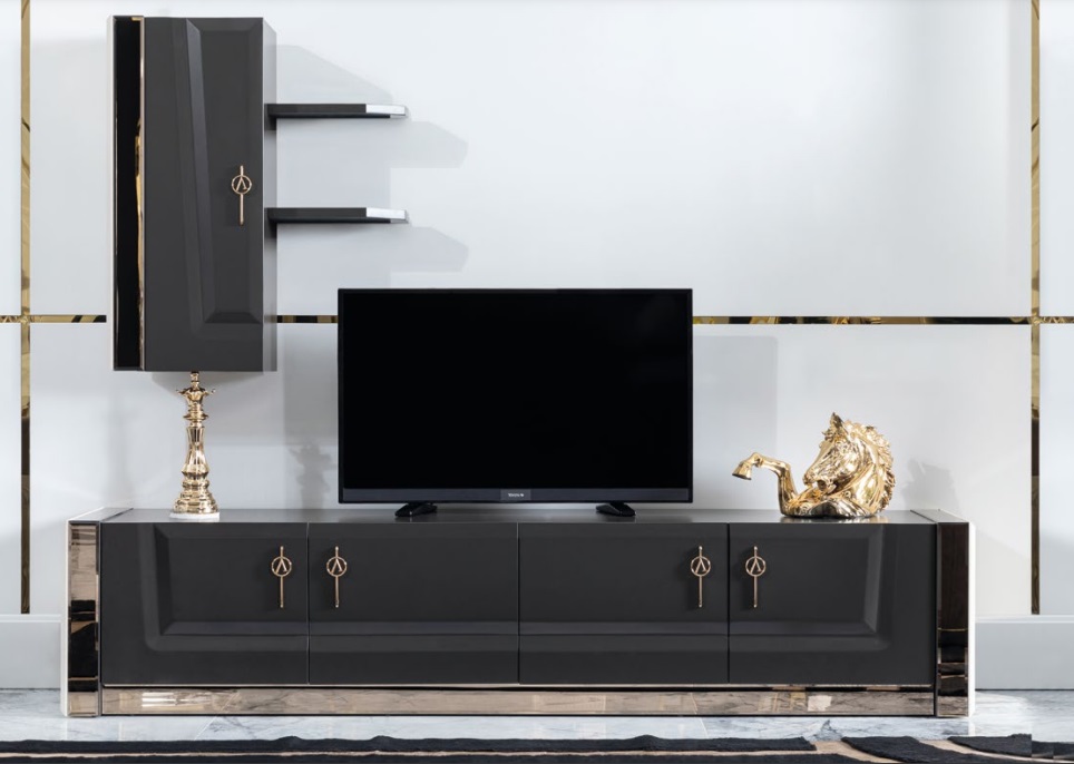 sidebaord Wohnzimmer Möbel tv Lowboard Fernseh Stand Design rtv Schrank Wohnwand von JV Möbel