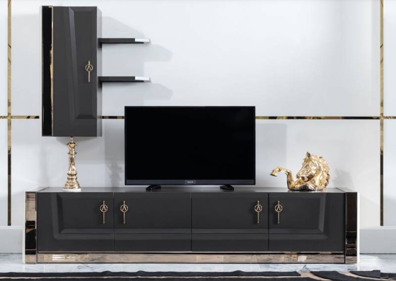 sidebaord Wohnzimmer Möbel tv Lowboard Fernseh Stand Design rtv Schrank Wohnwand von JV Möbel