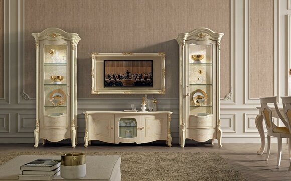 tv Schrank Rahmen Lowboard Design Möbel Holz Gruppe Set rtv Anrichte Wohnzimmer von JV Möbel