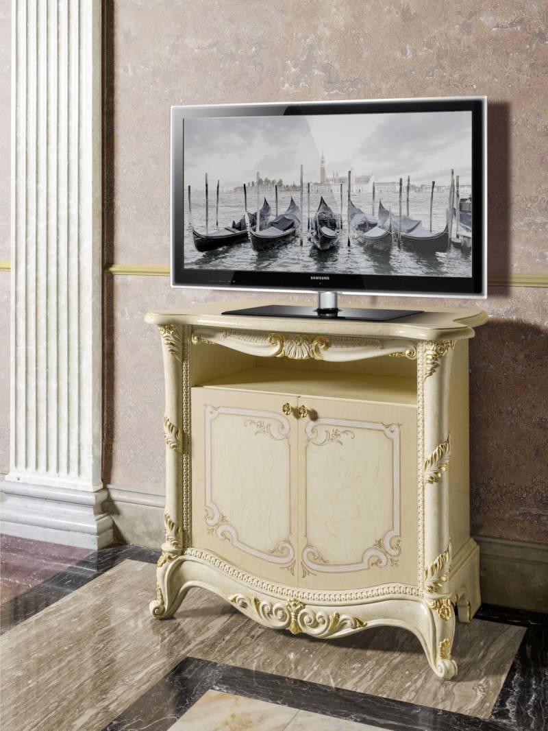 tv Sideboard rtv Wohnzimmer Design Regal Beige Holz Regale Lowboard Italien Neu von JV Möbel