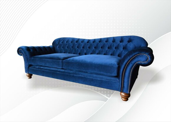 xxl Big Sofa Couch Chesterfield 240cm Polster Sofas 4 Sitzer Leder von JV Möbel