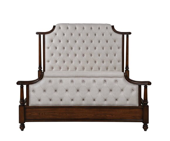 Bett 2x Nachttisch 3tlg. Schlafzimmer Set Betten neu Luxus Chesterfield von JV Möebel