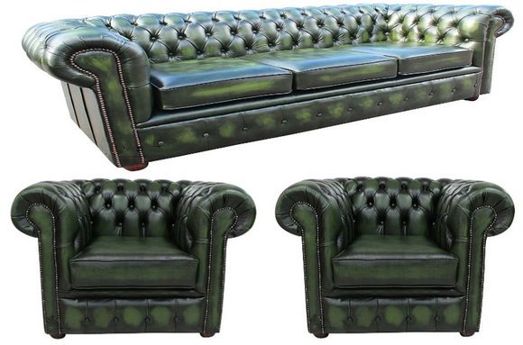 Chesterfield Couch Sofa XXL Big Garnitur Sofagarnitur 4+1+1 Sitzer von JV Möebel
