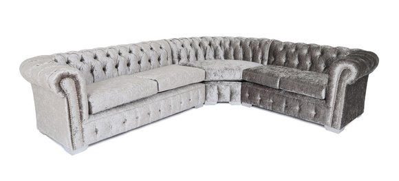 Chesterfield Ecksofa Sofa Couch Ledersofa Polster Eck Couch Garnitur von JV Möebel