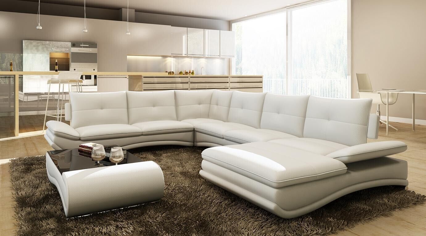Ledersofa XXL U Form Wohnzimmer Couch Sofa Big Ledercouch Sofas Ecksofa Sofort Ledersofa XXL U Form Wohnzimmer Couch Sofa Big Ledercouch Sofas Ecksofa Sofort von JV Möebel