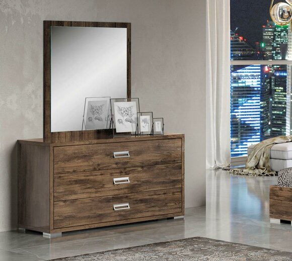 Set Kommode Spiegel Kommoden Garnitur Gruppe Holz Schlafzimmer Design Schrank von JV Möebel