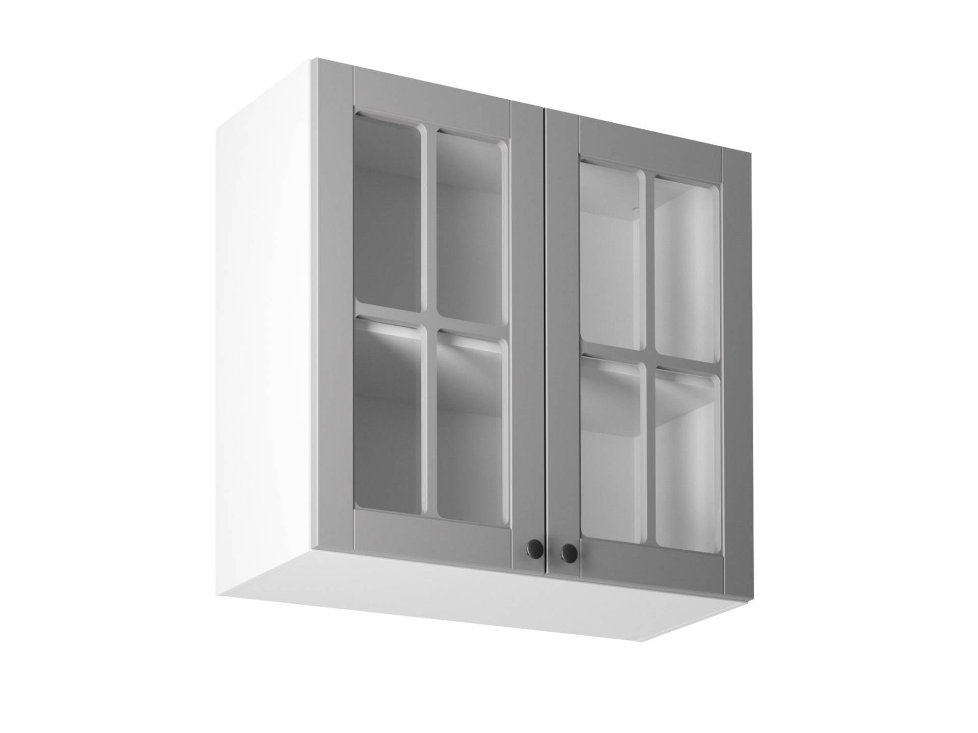 WEISSER ZWEITÜRIGER KÜCHENHÄNGESCHRANK MIT GLASEINSÄTZEN G80S WEISSER ZWEITÜRIGER KÜCHENHÄNGESCHRANK MIT GLASEINSÄTZEN G80S von JV Möebel