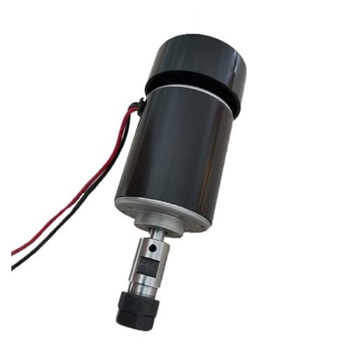 CNC-Spindelmotor-Kits Luftkühlter 0,2 kW Spindelmotor CNC 200 W ER11 52 mm Klemmschwindigkeitsregler Netzteil DIY CNC-Maschinensatz 24 V DC 10000 U/min(200W with ER11) von JVDDI