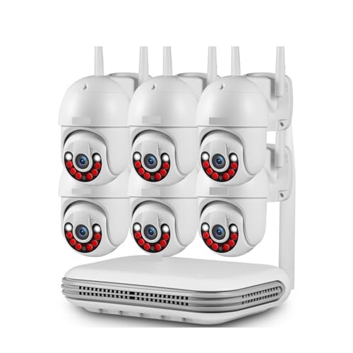 Drahtloses Sicherheitskamerasystem 2K 4MP 6MP Full HD 8CH Wireless NVR Sicherheit IP Kamera System Kit Outdoor Überwachung CCTV Video Recorder(1T,6PCS 4MP CAM) von JVDDI