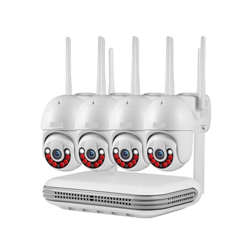 Drahtloses Sicherheitskamerasystem 2K 4MP 6MP Full HD 8CH Wireless NVR Sicherheit IP Kamera System Kit Outdoor Überwachung CCTV Video Recorder(2T,4PCS 4MP CAM) von JVDDI