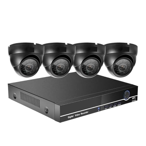 Drahtloses Sicherheitskamerasystem 8CH 4K Überwachungskamera Videoüberwachungssystem Außenüberwachung AHD DVR CCTV Alarmanla Sicherheit Zuhause Easy Remote Kit(3T,8CH DVR 4pcs camera) von JVDDI