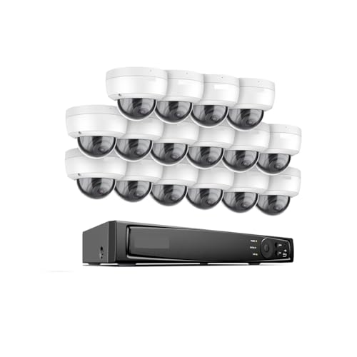 Drahtloses Sicherheitskamerasystem H500 16CH 6MP NVR PoE IP Kamera Sicherheit System 16 stücke 5MP IP67 Wasserdichte Outdoor Nachtsicht CCTV Überwachung kit(4T) von JVDDI