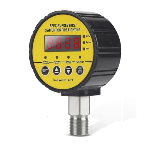 Druckschalter für Pumpe 1 Stück HC-Y810 Digitales intellintes Manometer, hydraulischer Luftkompressor, digitaler Druckschalter-Controller(DC12V,0-0.4Mpa) von JVDDI