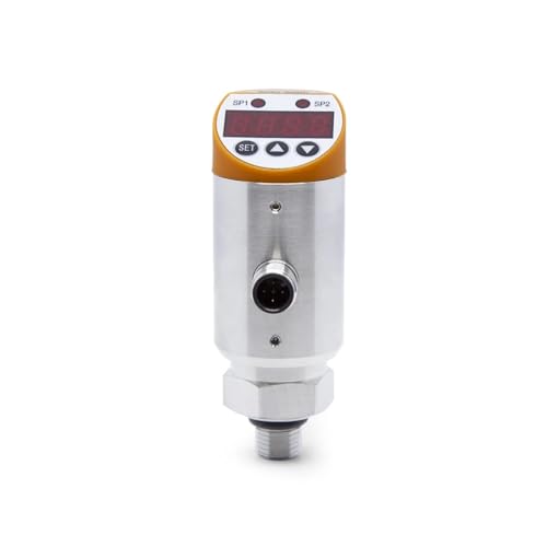 Druckschalter für Pumpe Intelligenter Druckschalter PNP NPN 4-20 mA Ausgang 0,5% FS -1~1000 bar Manometer, Absolut SS304 G1/4 Controller Sensor 2 Meter Kabel(M12-5Pin,0-1.6Mpa) von JVDDI