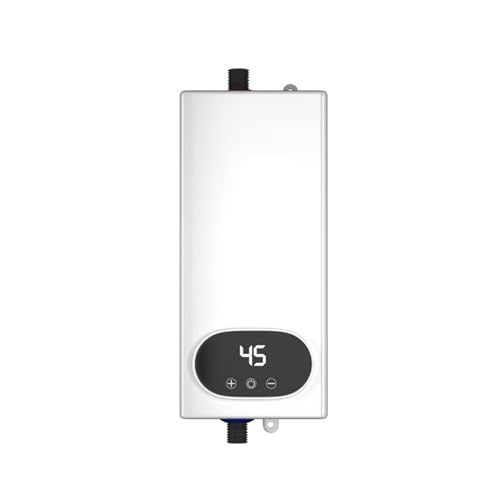 Elektrischer Warmwasserbereiter 5500 W Durchlauferhitzer, Elektrischer Elektrischer Warmwasserbereiter, Digitalanzeige, Durchlauferhitzer, LCD-Touchscreen(Take a shower) von JVDDI
