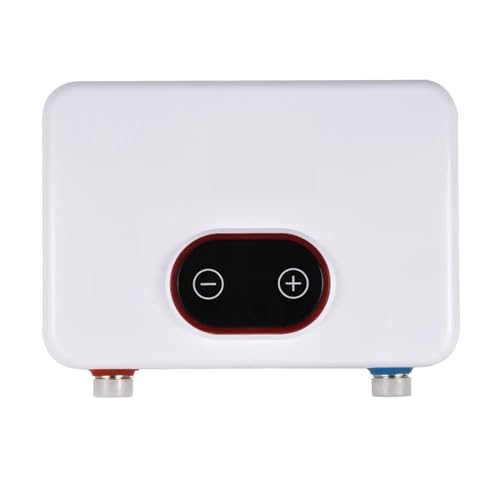 Elektrischer Warmwasserbereiter 5500 W Elektrischer Durchlauferhitzer, LED-Digitalanzeige, Durchlauferhitzer, Überhitzungsschutz, Badezimmer-Badewannen-Duschset von JVDDI
