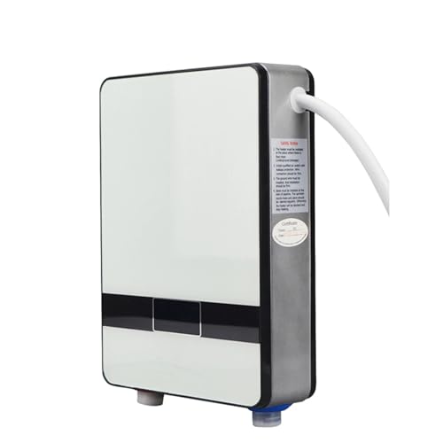 Elektrischer Warmwasserbereiter 6500 W Instant Durchlauferhitzer Thermostat Induktionsheizung Smart Touch Elektroheizungen Dusche Automatica(BW) von JVDDI