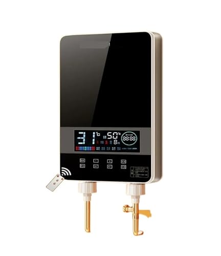 Elektrischer Warmwasserbereiter Elektrischer Durchlauferhitzer For Den Haushalt, Hotel-Smart-Duschmaschine, Friseursalon, Schnelldurchlauferhitzer, Fernbedienung, LED-Touchscreen(Noir) von JVDDI