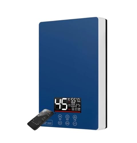 Elektrischer Warmwasserbereiter Elektrischer Thermostatischer Warmwasserbereiter, 7000 W, Fernbedienung, Sofortige Heizung, Wasserdichter Durchlauferhitzer For Duschbad(6000W,Intelligent green) von JVDDI