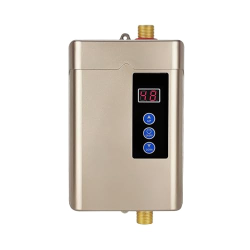 Elektrischer Warmwasserbereiter Haushalt Mini Elektrische Warmwasserbereiter Instant Warmwasserbereiter Wasser Heiße Heizung Tankless For Wasserhahn Wasserhahn(Gold) von JVDDI