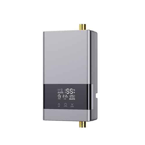 Elektrischer Warmwasserbereiter Remote Instantaneous Tankless Electric Warmwasserbereiter Küche Instant Heizung Wasserhahn Wasserhahn Badezimmer Dusche Temperatureinstellung(110 4000W,Siliver) von JVDDI