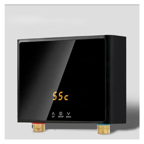 Elektrischer Warmwasserbereiter Warmwasserbereiter, 3000 W/4000 W/5500 W, Sofortiger Durchlauferhitzer, Thermostat, Induktion, Smart Touch, Elektrische Heizungen, Dusche, Automatisch(Black white,110 3 von JVDDI
