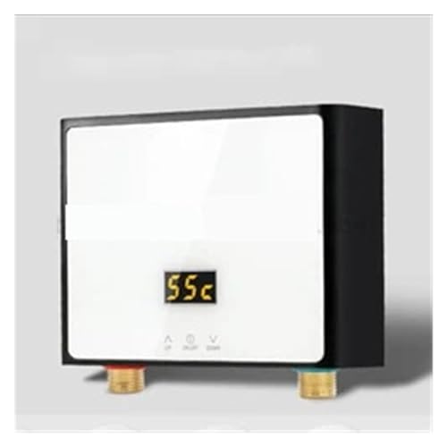 Elektrischer Warmwasserbereiter Warmwasserbereiter, 3000 W/4000 W/5500 W, Sofortiger Durchlauferhitzer, Thermostat, Induktion, Smart Touch, Elektrische Heizungen, Dusche, Automatisch(Pink,110 3000W) von JVDDI