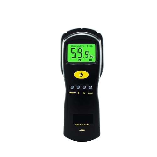 Feuchtigkeitsmesser AS981 Digitales Hygrometer Feuchtigkeitsmessgerät Holz Karton Bauholz Beton Gebäude Feuchtigkeitsdetektor Tester von JVDDI