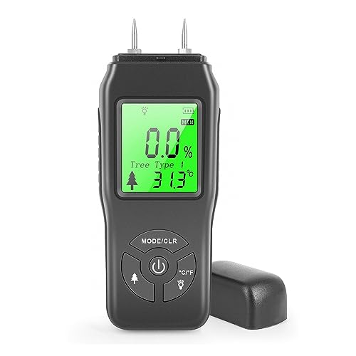 Feuchtigkeitsmesser GN601 Holzfeuchtemessgerät 0-99,9% Digitaler Feuchtigkeitssensor-Detektor Multiszenen-Messung Pin-Typ for Holz/Baumaterialien(2) von JVDDI