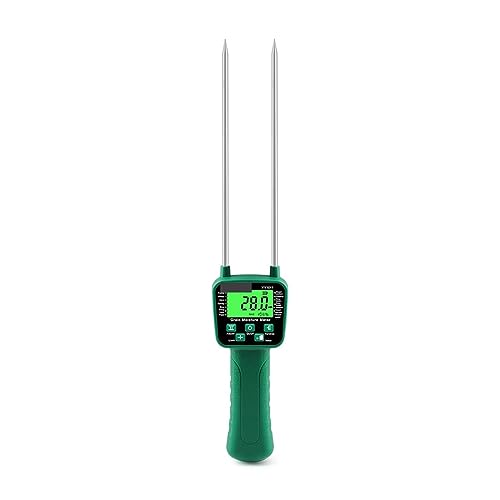 Feuchtigkeitsmesser Getreide-Feuchtigkeitsmesser, digitaler Getreide-Feuchtigkeitsgehalt-Tester for Getreidelagerung, Pflanzung, Messwerkzeug, Gartenwerkzeug von JVDDI