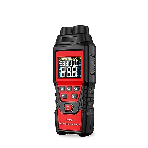 Feuchtigkeitsmesser HT632 Digital Holz Feuchtigkeit Meter Wand Wasser Tester Feuchtigkeit Meter Zwei Pins Hygrometer Beton Zement Ziegel Detektor von JVDDI