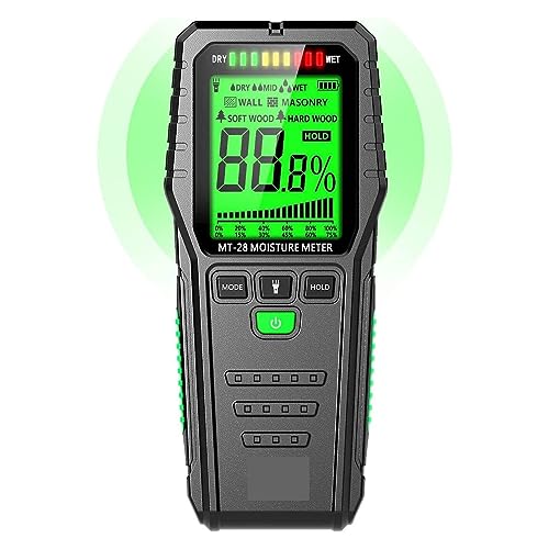 Feuchtigkeitsmesser Pinless Holz Feuchtigkeit Meter Trockenbau Feuchtigkeit Detektor for Holz Beton Gebäude Wand Feuchtigkeit Sensor Feuchtigkeit Tester von JVDDI