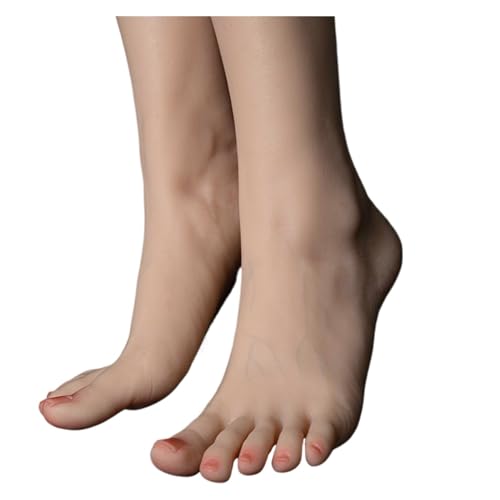 JVDDI Fußmo Blutgefäße Gummi for Kunst Flüssiges Silikon Weiblicher gefälschter Nagel Schaufensterpuppe Beinanzeige Tarsel Kunststoff TPE TG4000(Heatable Toes Bone,One Pair) von JVDDI