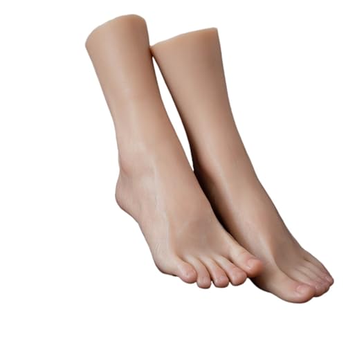 JVDDI Silikon Fußmo Simulation Plantarfalten Echtes Bein Lebensechte Anzeige Nail Art Kostüm Requisiten Füße Fetisch Z3723(Toes with Bone,Left Foot) von JVDDI
