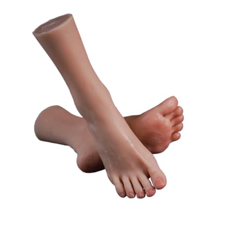 JVDDI Simulation Fußmo Plantarfalten Echtes Bein Display Nail Art Kostüm Requisiten Silikon TG3723(TGJ Toes No Bone,One Pair) von JVDDI