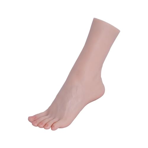 JVDDI Simulation Fußmo Zehen Sichtbare Blutfäße Echte menschliche Beine Display Nail Art Fetisch Requisiten Weiches Silikon TG3908(Heatable Toes Bone,Left Foot) von JVDDI