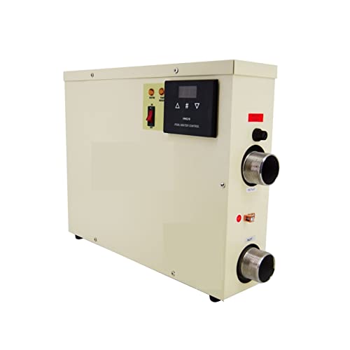 Pool-Whirlpool-Heizung 1 8kW Elektrische digitale Warmwasserbereiter Temperaturregelung wasserdichtes Touchsbildschirmschutzsicherheit for die Badewanne der Schwimmbad von JVDDI