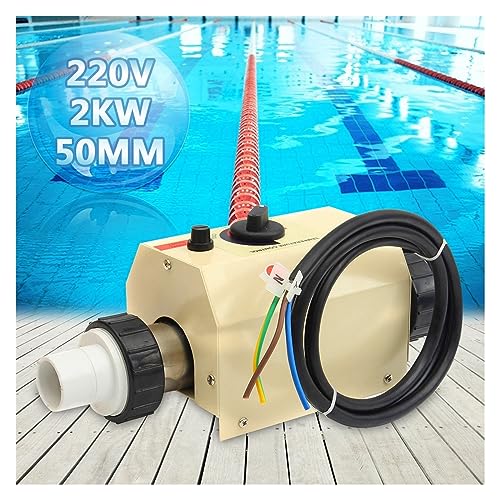 Pool-Whirlpool-Heizung 3 kW/2 kW elektrischer Warmwasserbereiter-Thermostat for Schwimmbäder und Whirlpools(2KW) von JVDDI